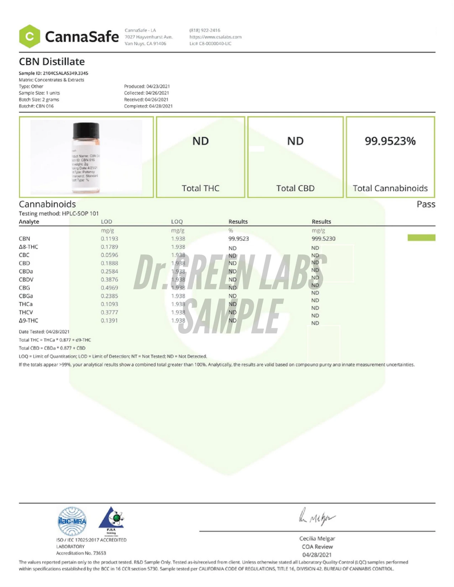 【CBCリキッド】♦︎NYC DIESEL♦︎ CBC 30% CBD 20% CBN 10% CBG 10% CBDA 10%《Dr. Green Labs》内容量 / NET WET. 1ml ☆本製品で200回使用可能☆