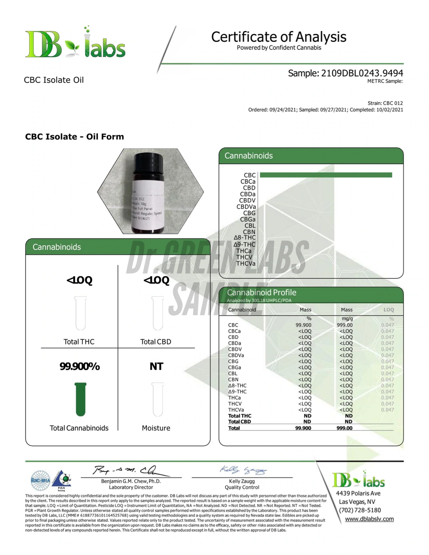 【CBCリキッド】♦︎NYC DIESEL♦︎ CBC 30% CBD 20% CBN 10% CBG 10% CBDA 10%《Dr. Green Labs》内容量 / NET WET. 1ml ☆本製品で200回使用可能☆