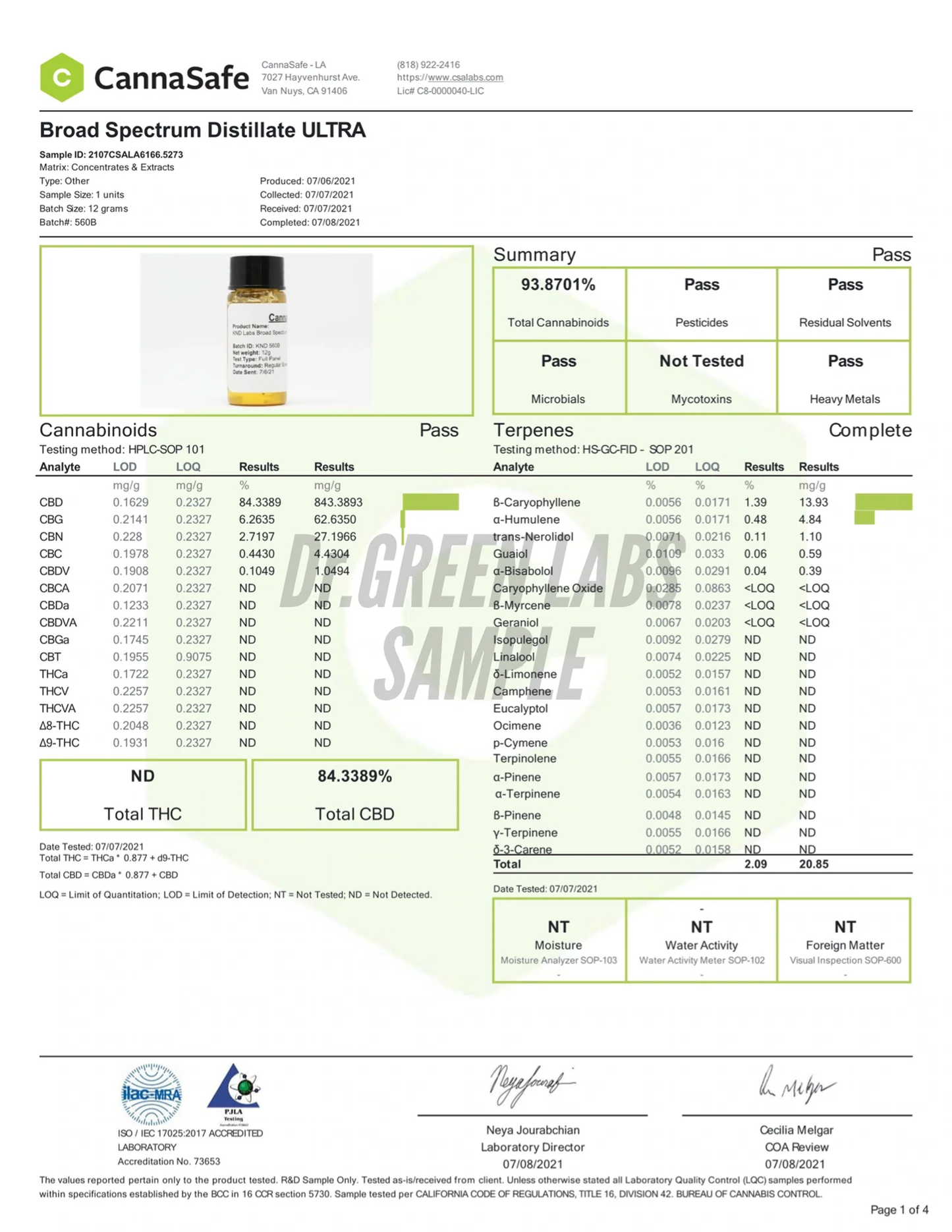 【CBCリキッド】♦︎NYC DIESEL♦︎ CBC 30% CBD 20% CBN 10% CBG 10% CBDA 10%《Dr. Green Labs》内容量 / NET WET. 1ml ☆本製品で200回使用可能☆
