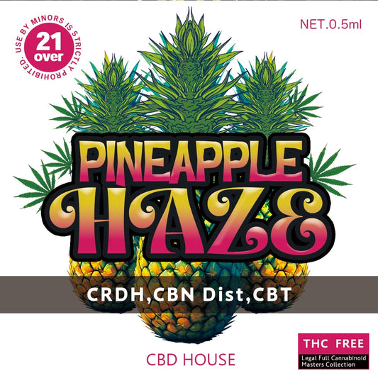 【CRDHリキッド】♦︎PINEAPPLE HAZE♦︎ CRDH 70% CBN Dist. 13% CBT 5% 内容量 / NET WET. 0.5ml ☆本製品で約100回使用可能☆